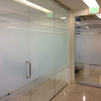 Silver Etched Frosted Window Film