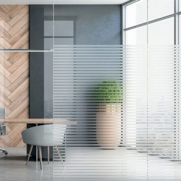 Decorative Window Film 18mm Lines Sirius Helsinki