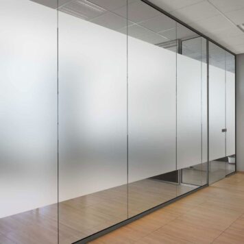 White Matt Frosted Window Film